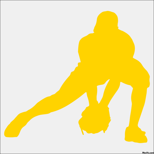 Baseball Infielder Wall Decal