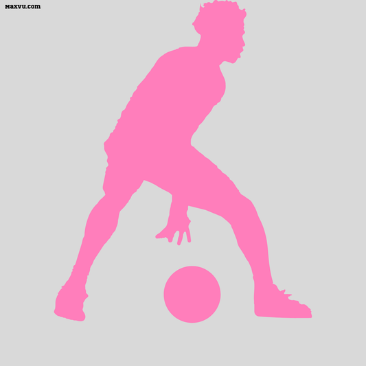 Basketball Point Guard Dribbling Wall Graphic – Custom Name & Number