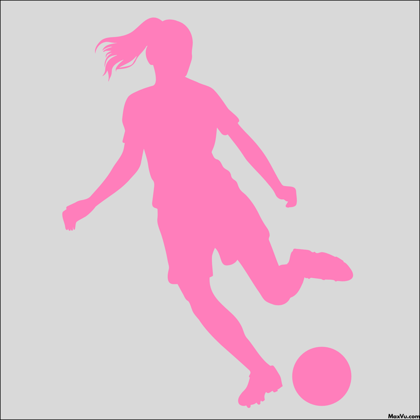 Soccer Girl Window and Wall Decal - Customizable