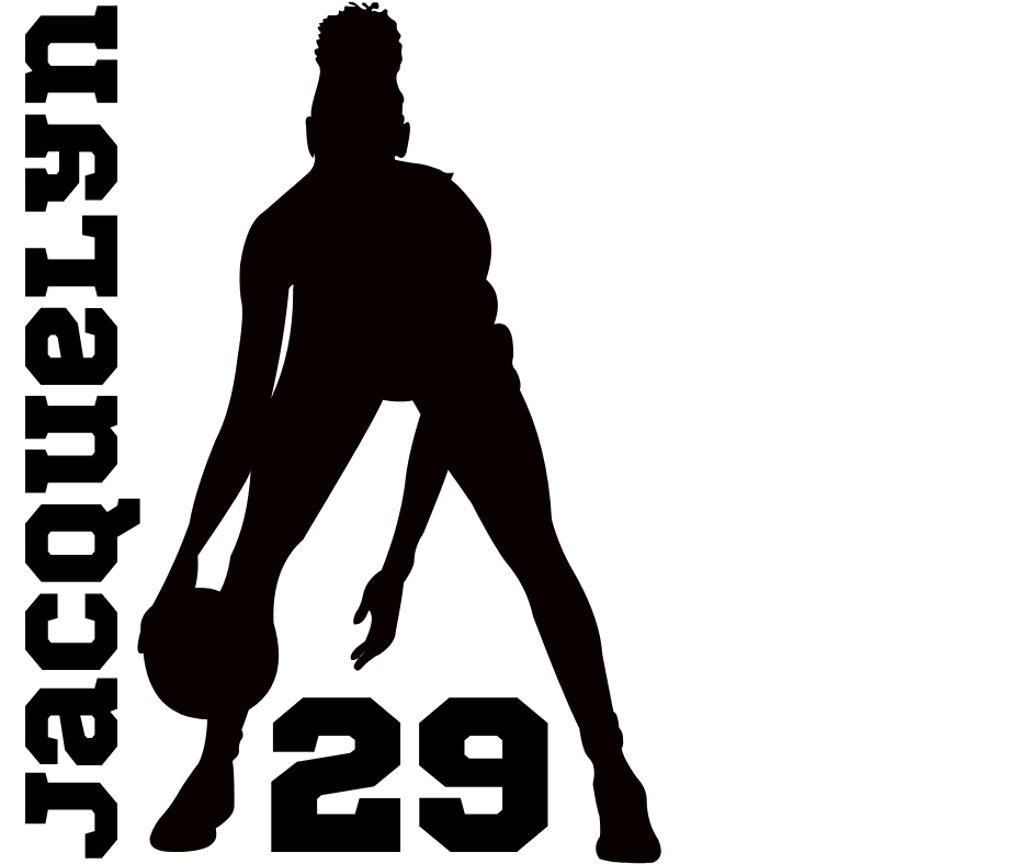 Basketball player silhouette vinyl wall graphic sdribbling a ball