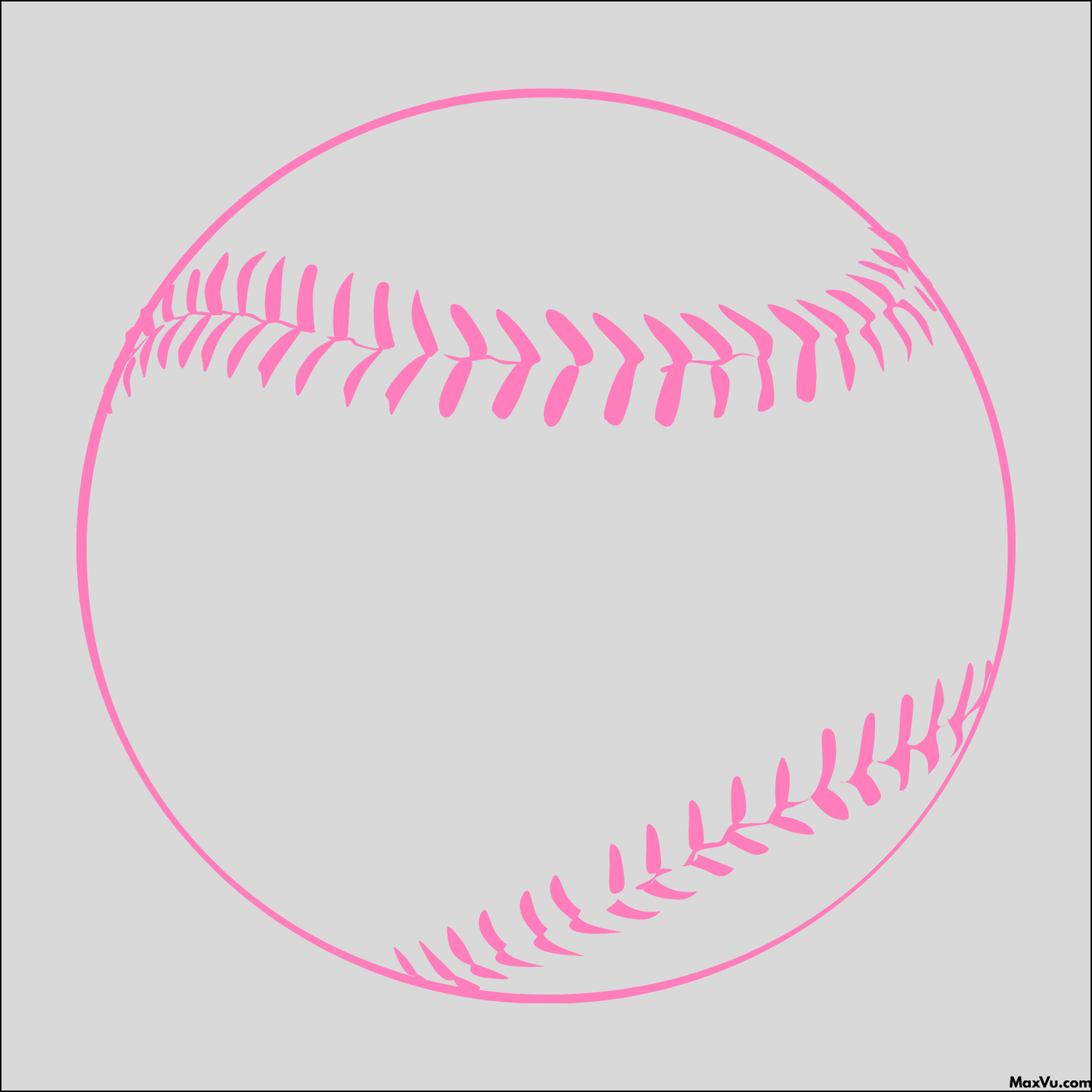 Baseball/Softball Stitches Wall Decal with Custom Name and Number