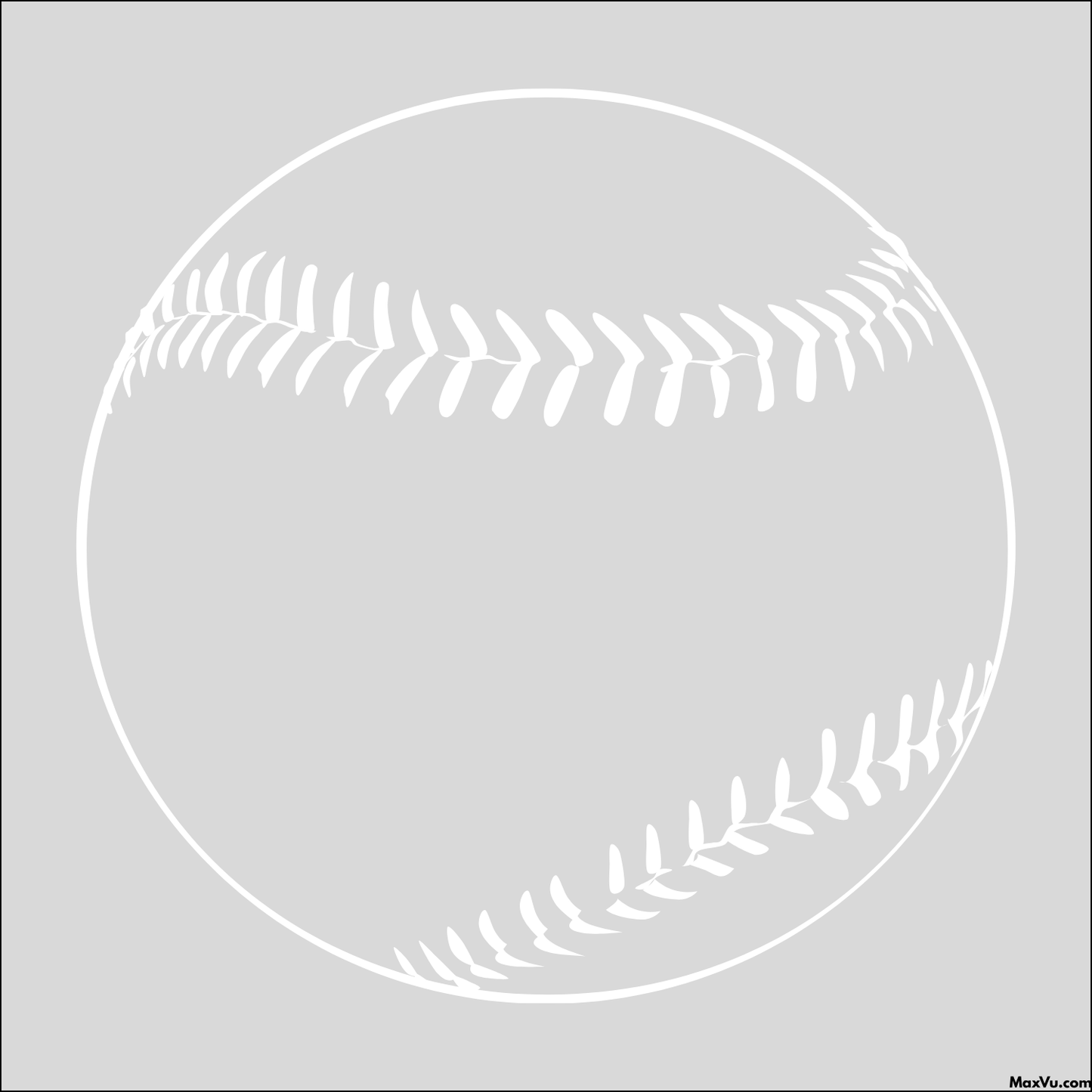 Baseball/Softball Stitches Wall Decal with Custom Name and Number