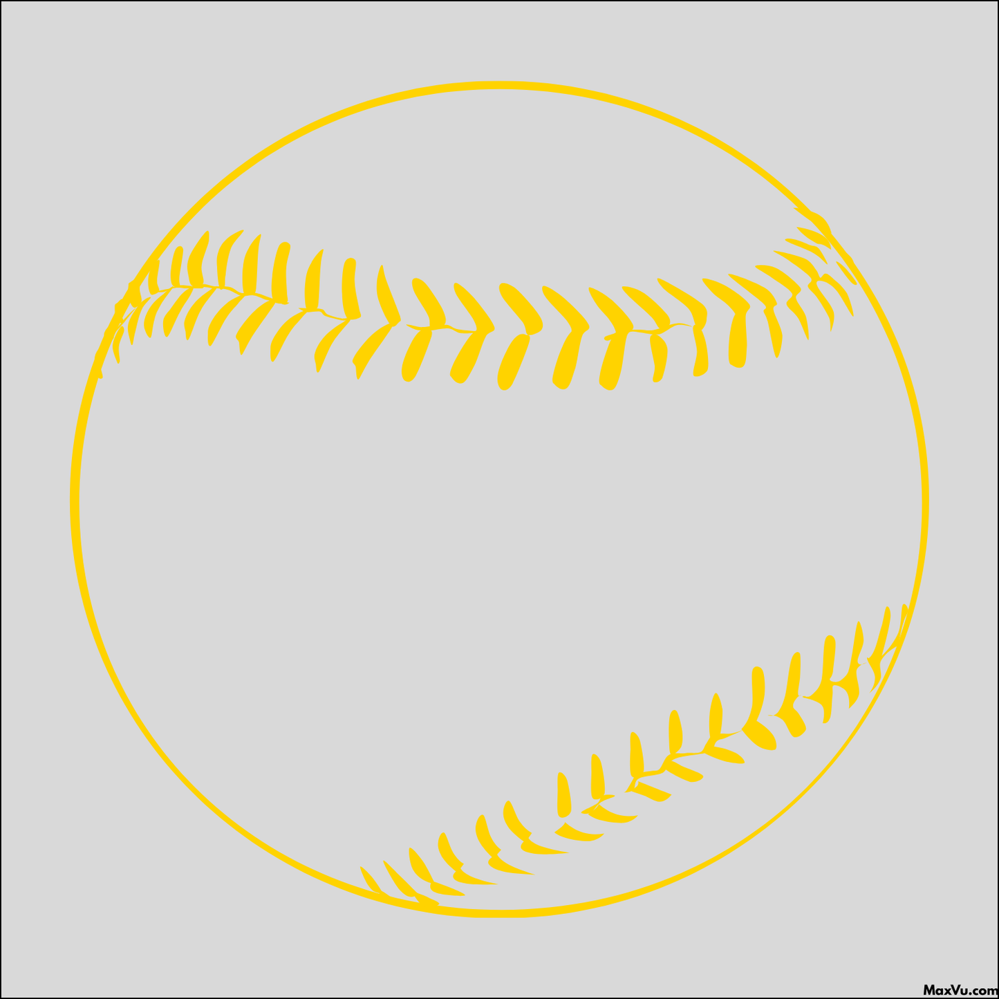 Baseball/Softball Stitches Wall Decal with Custom Name and Number