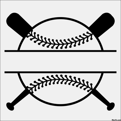 Personalized Baseball Wall Graphic – Crossed Bats Design (Custom Name & Number)
