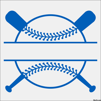 Personalized Baseball Wall Graphic – Crossed Bats Design (Custom Name & Number)