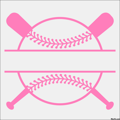 Personalized Baseball Wall Graphic – Crossed Bats Design (Custom Name & Number)