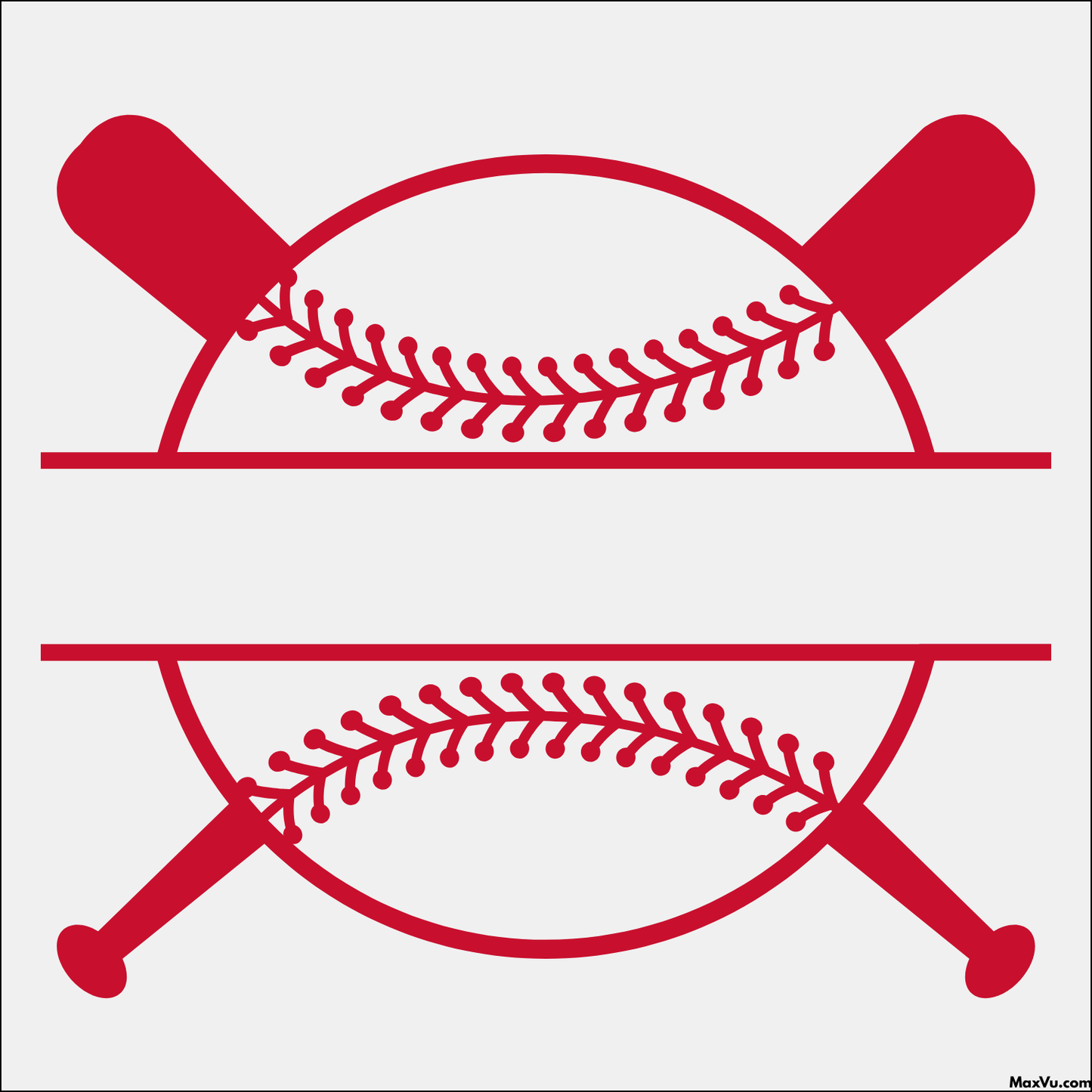 Personalized Baseball Wall Graphic – Crossed Bats Design (Custom Name & Number)