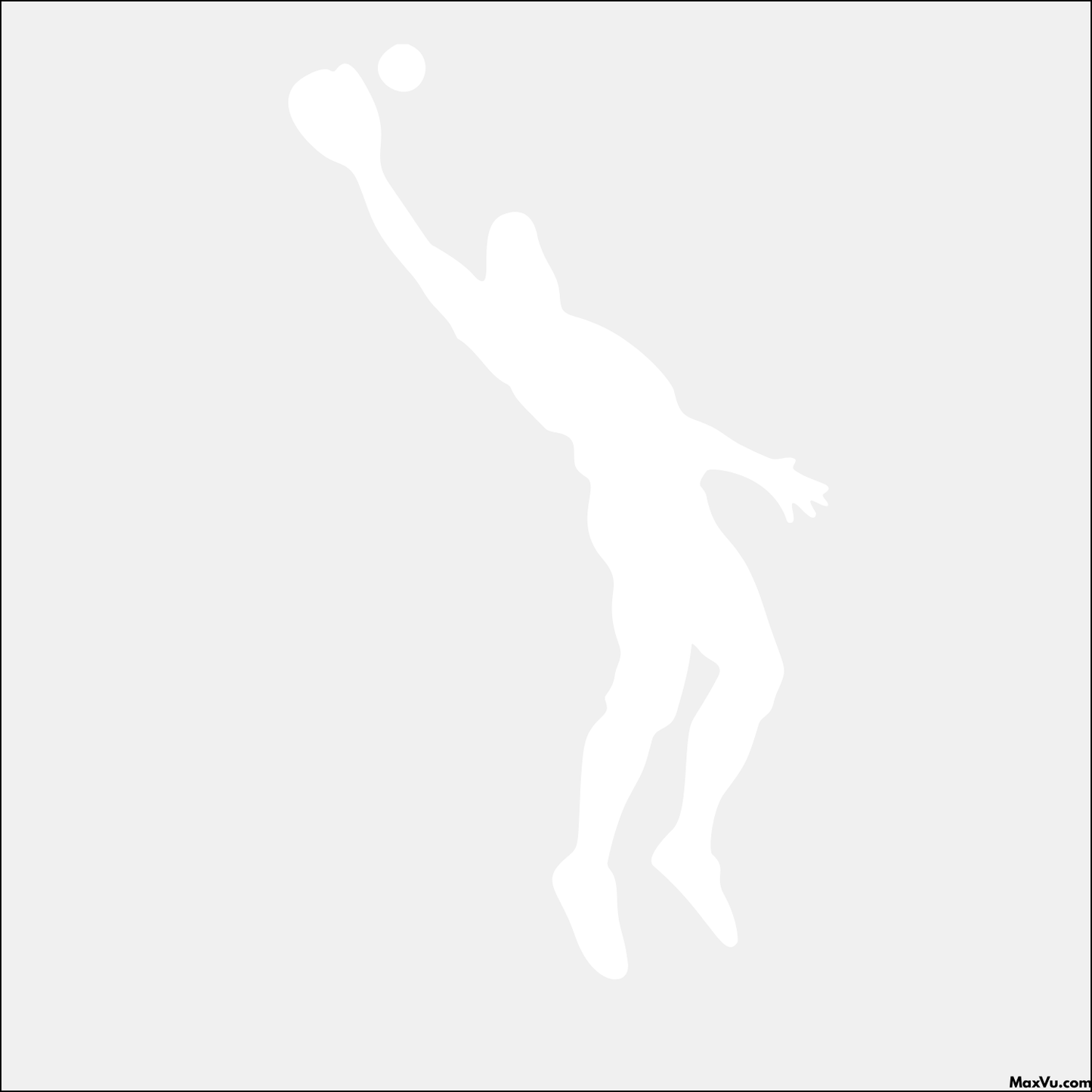 Personalized Baseball Outfielder Wall Decal – Custom Name & Number
