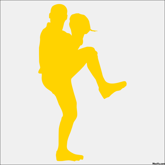 Baseball Pitcher Windup Wall Decal – Premium Removable Vinyl