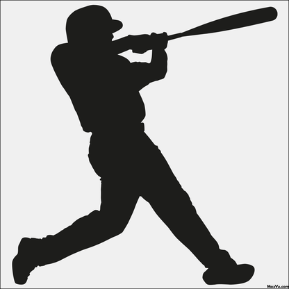 Personalized Baseball/Softball Hitter Wall Decal