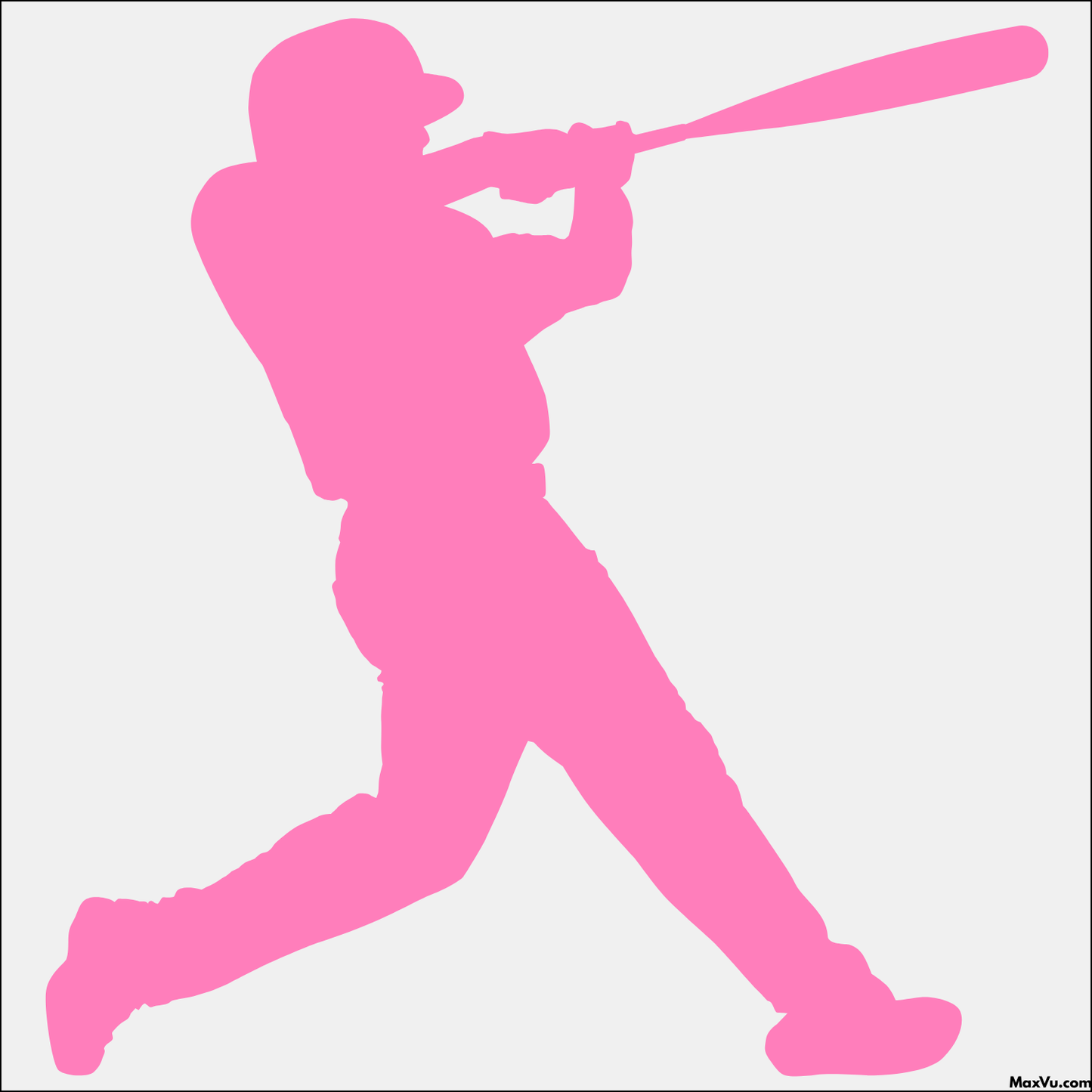 Personalized Baseball/Softball Hitter Wall Decal