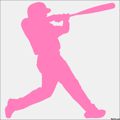 Personalized Baseball/Softball Hitter Wall Decal