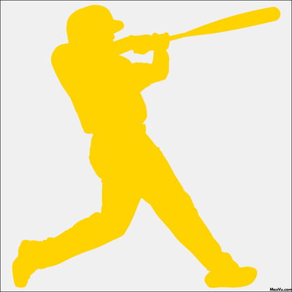Personalized Baseball/Softball Hitter Wall Decal