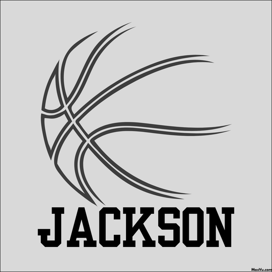 Speed‑Line Basketball with Custom Name