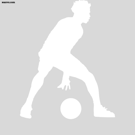 Basketball Point Guard Dribbling Wall Graphic – Custom Name & Number