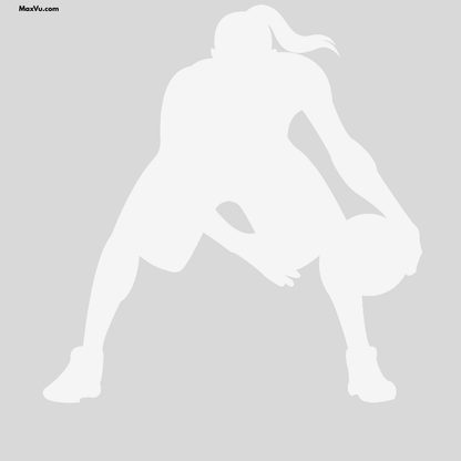 Girl Basketball Crossover Dribbling Wall Graphic – Custom Name & Jersey Number
