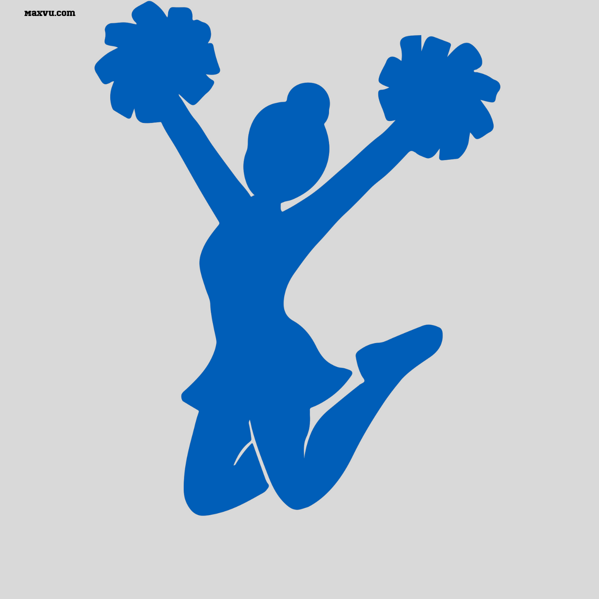 Cheerleader Jump Wall Graphic – w Personalized Name