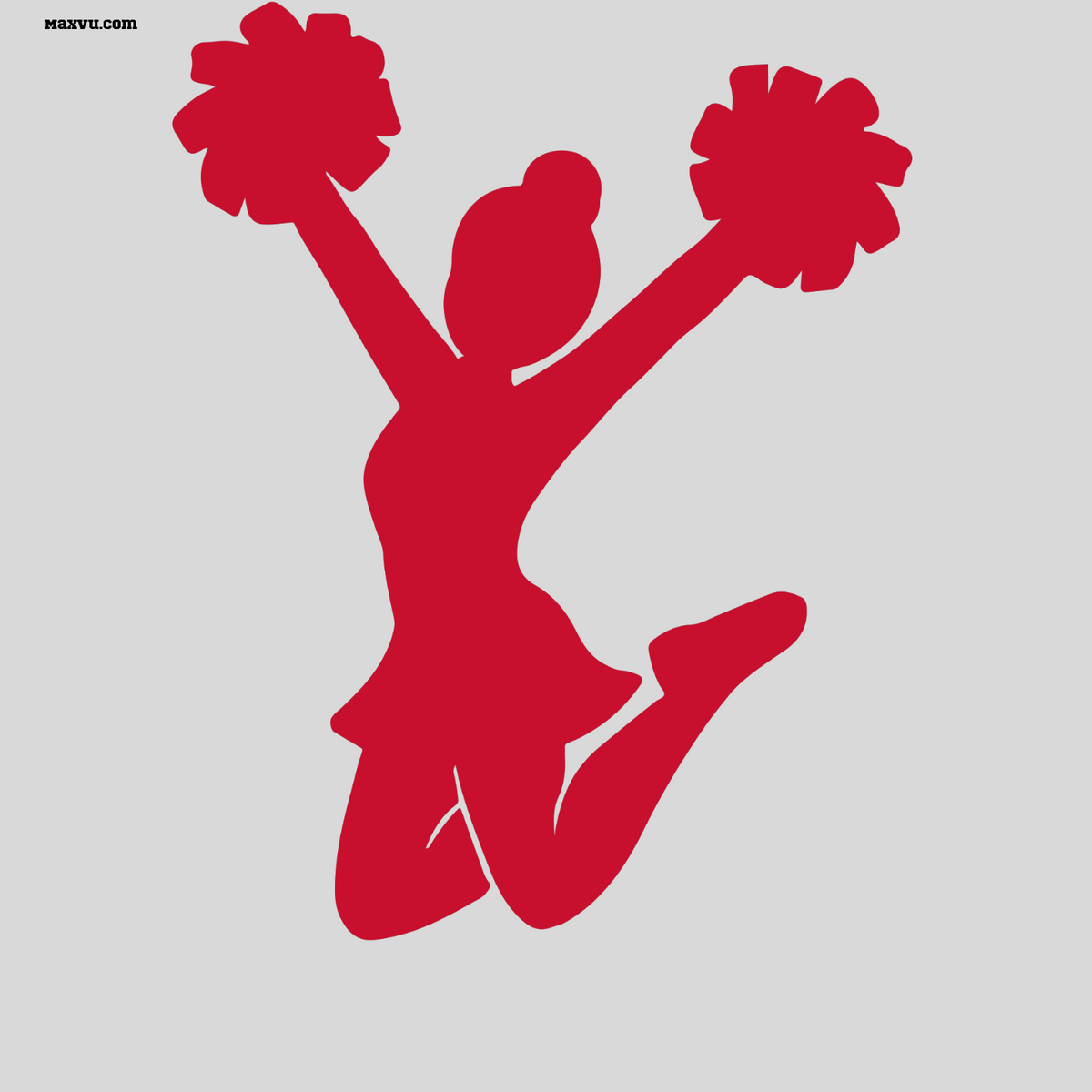 Cheerleader Jump Wall Graphic – w Personalized Name