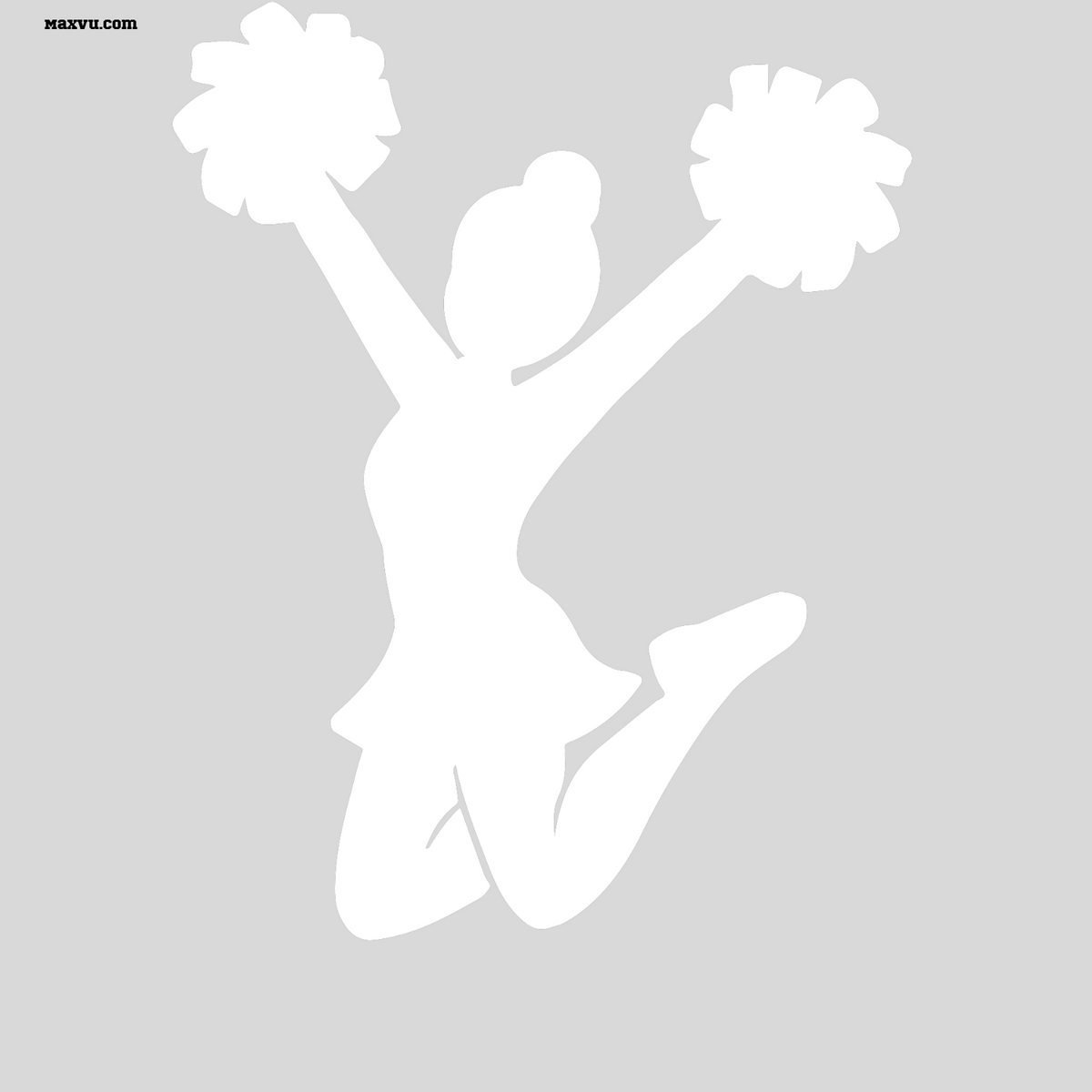 Cheerleader Jump Wall Graphic – w Personalized Name
