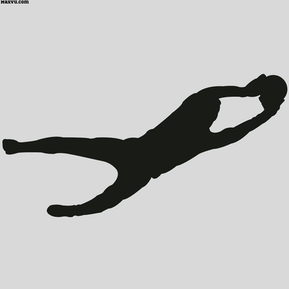 Custom Football Wide Receiver Wall Sticker – Personalized Name & Number Sports Decor