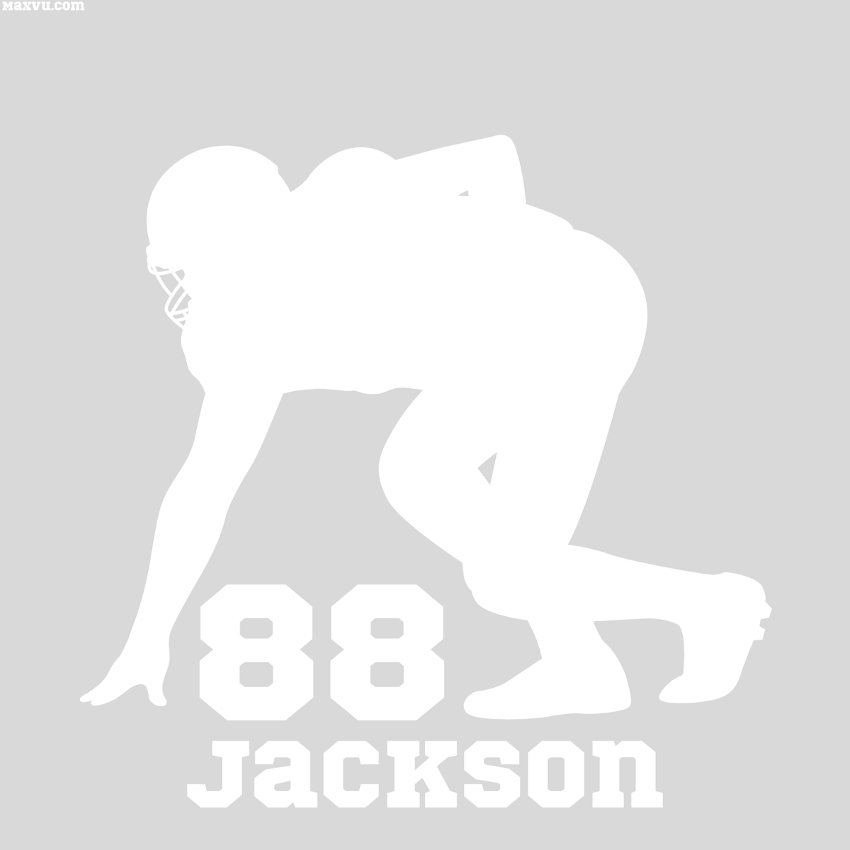 Football Lineman Silhouette – Personalized Sports Wall Art (Premium Vinyl)