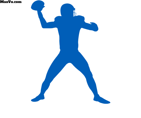 Football Quarterback Silhouette Wall Art – Personalized Name & Jersey Number