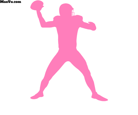 Football Quarterback Silhouette Wall Art – Personalized Name & Jersey Number