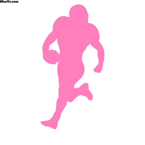 Football Running Back Wall Art Decal – Custom Player Name & Jersey Number