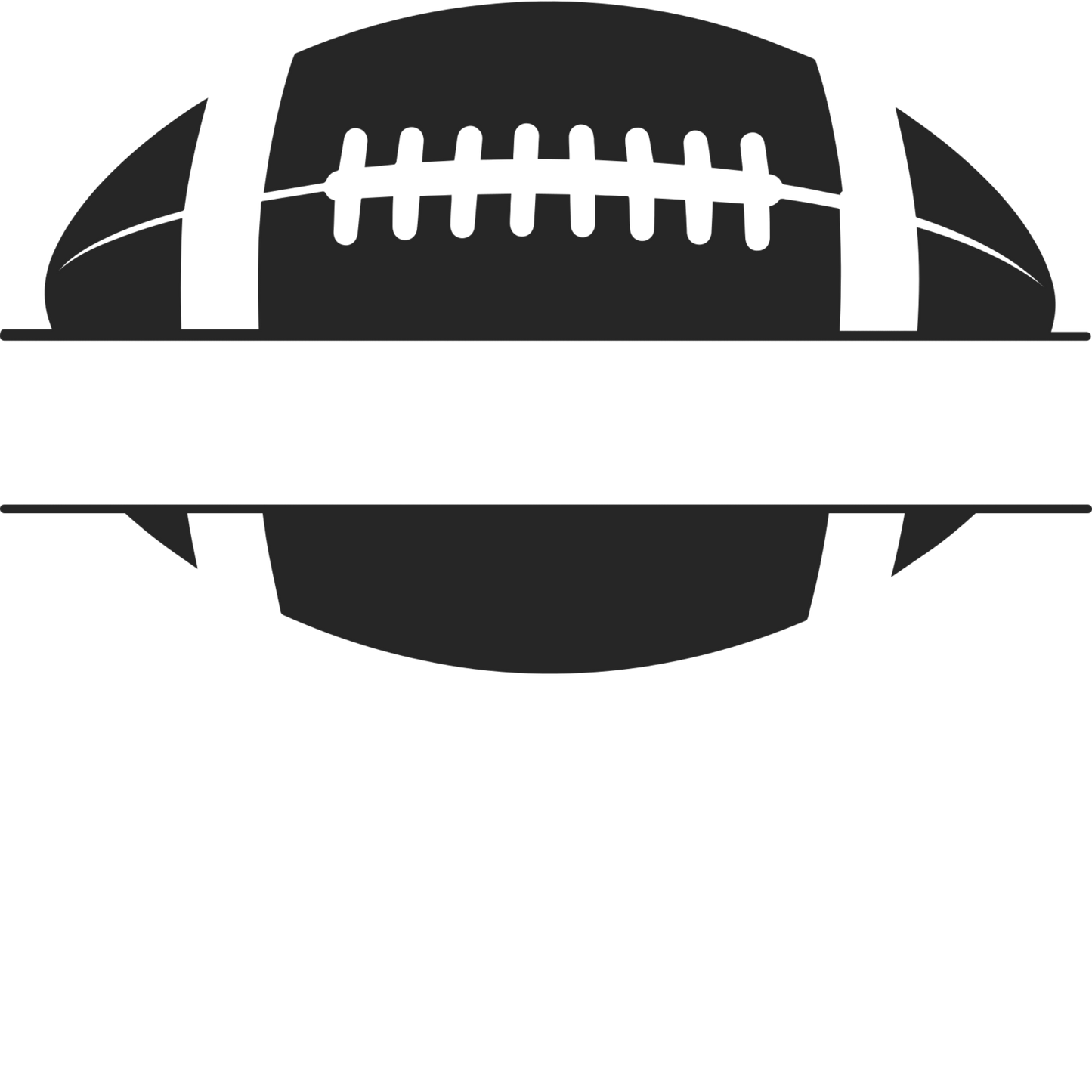 Football Removable Vinyl Decal – Choose the Name