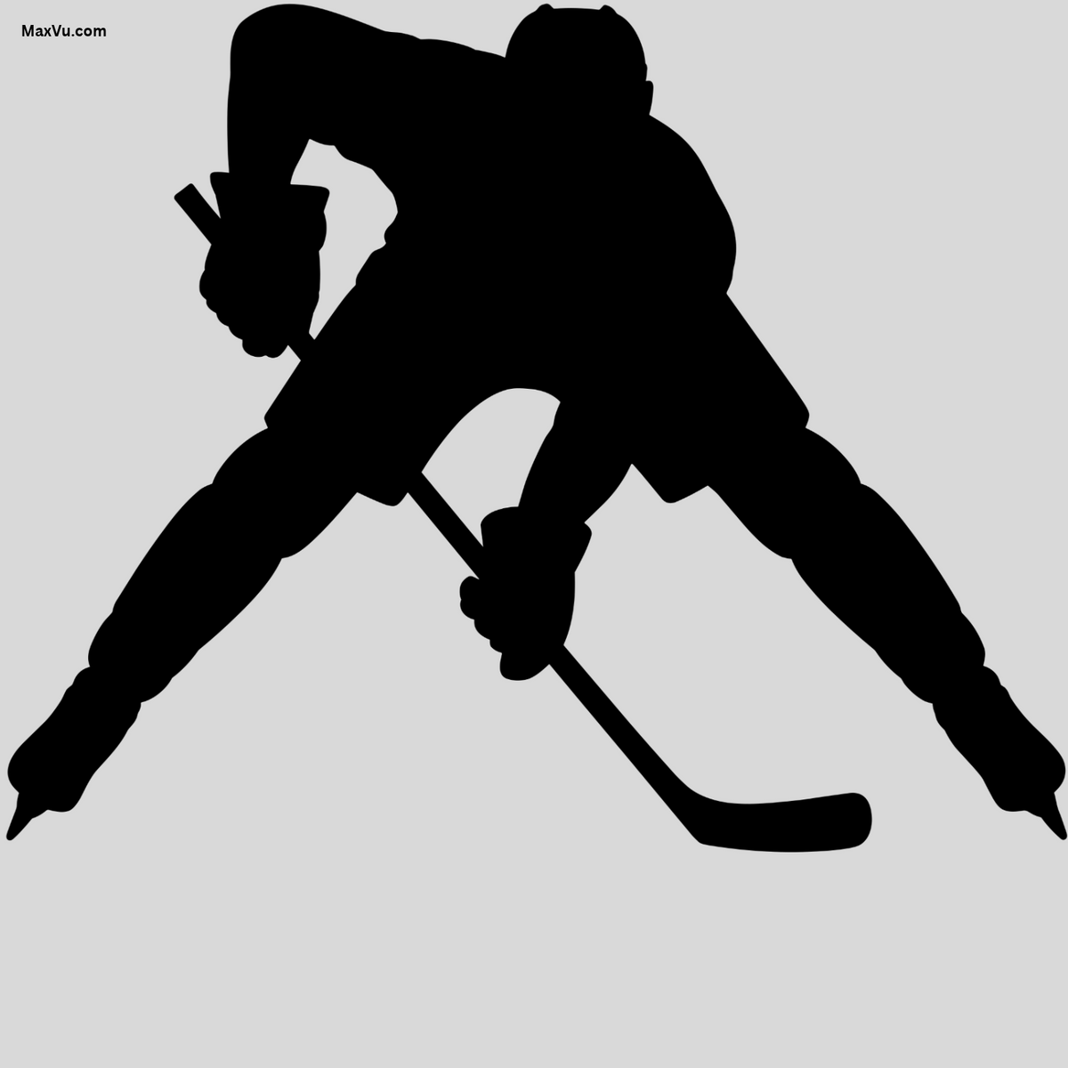 Hockey Faceoff Wall Graphic – Custom Name & Number