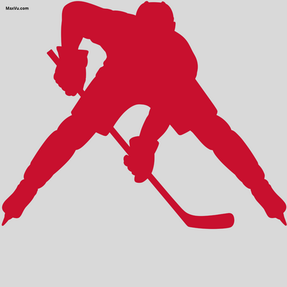 Hockey Faceoff Wall Graphic – Custom Name & Number