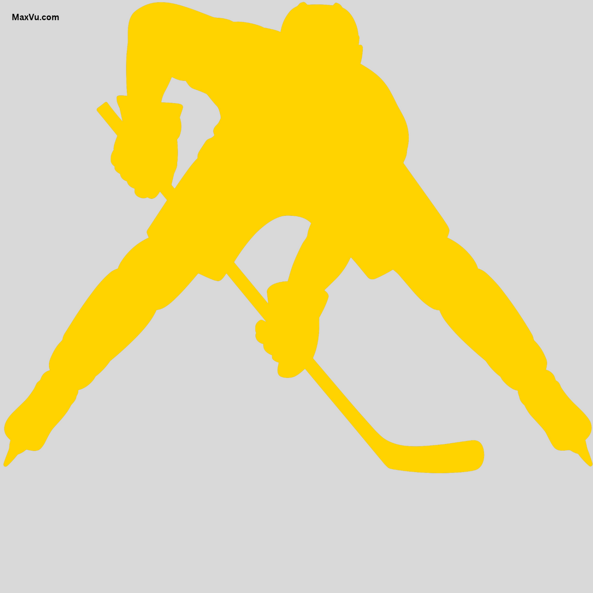 Hockey Faceoff Wall Graphic – Custom Name & Number