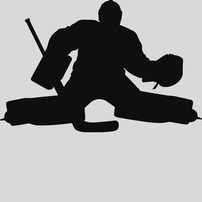 Hockey Goalie Butterfly Save Wall Graphic – Custom Name & Number