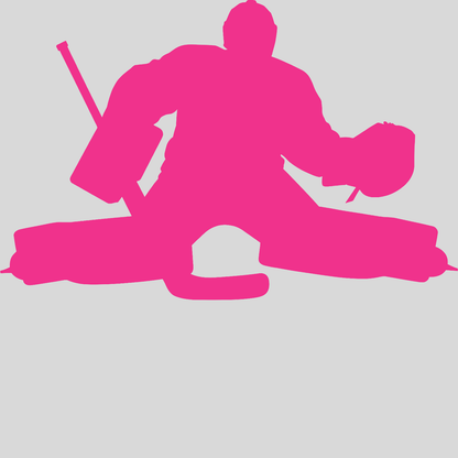 Hockey Goalie Butterfly Save Wall Graphic – Custom Name & Number