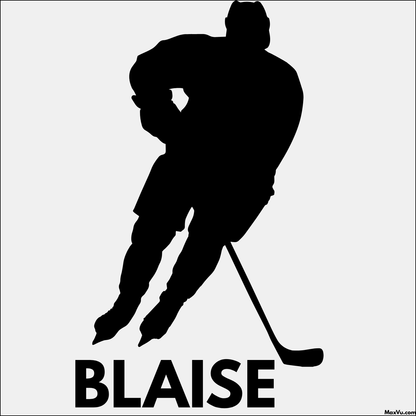 Hockey Player Skating Wall Decal
