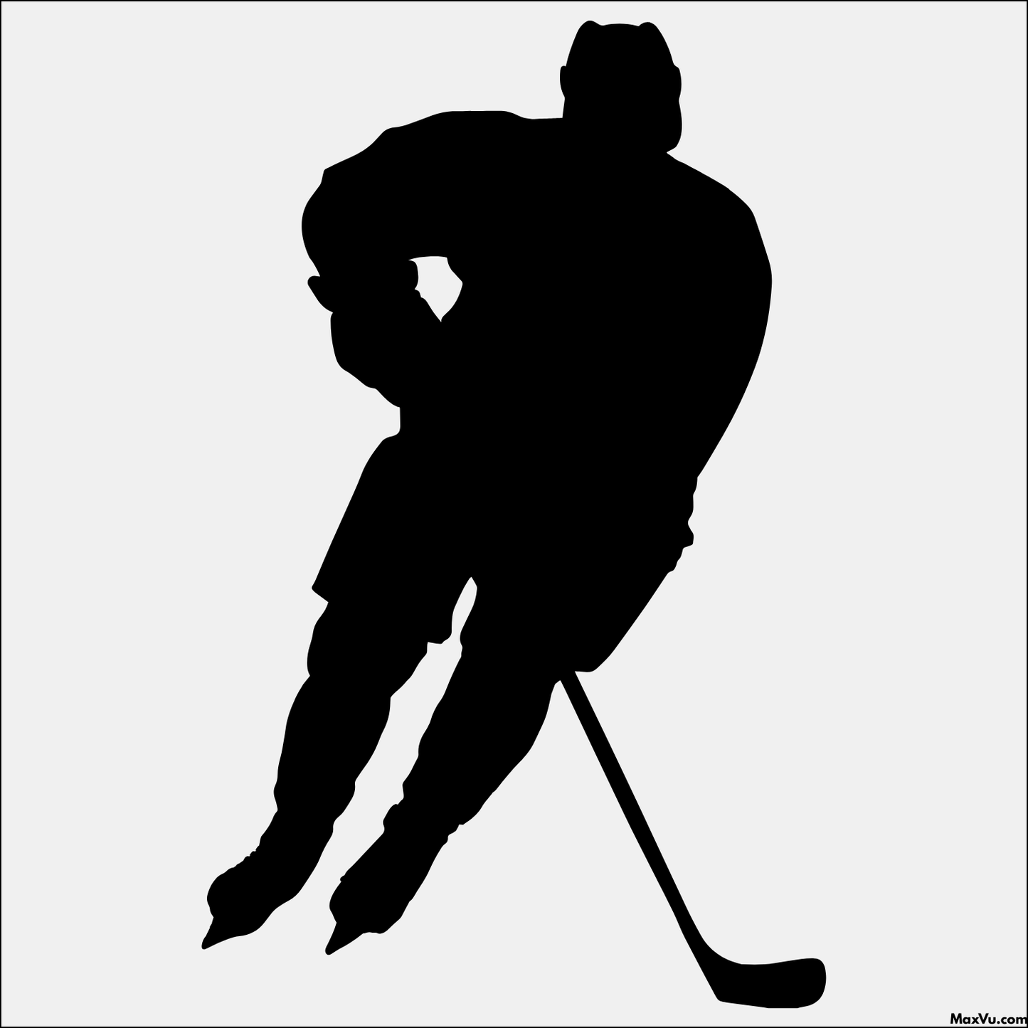Hockey Player Skating Wall Decal