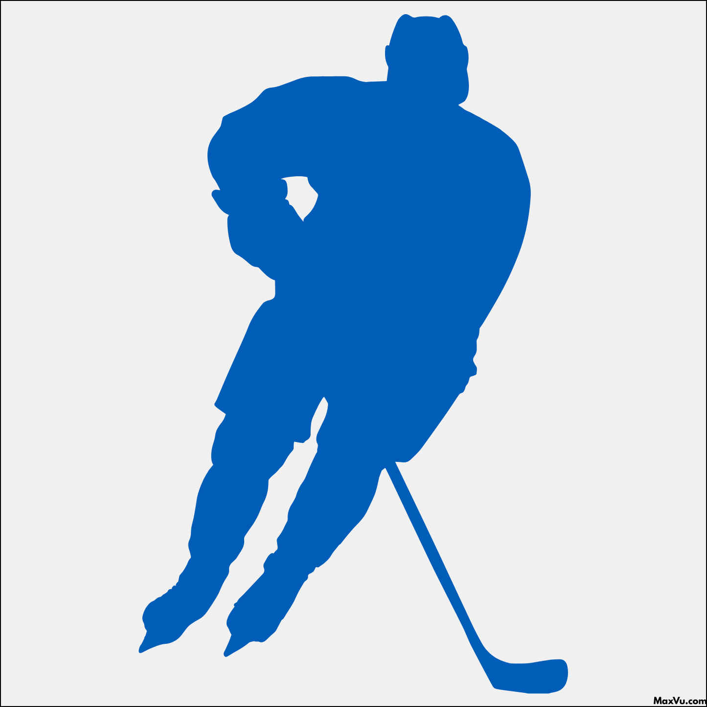 Hockey Player Skating Wall Decal