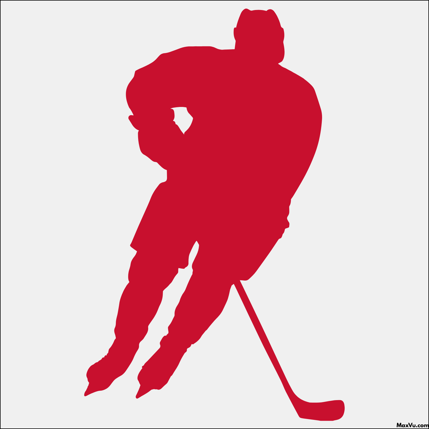 Hockey Player Skating Wall Decal