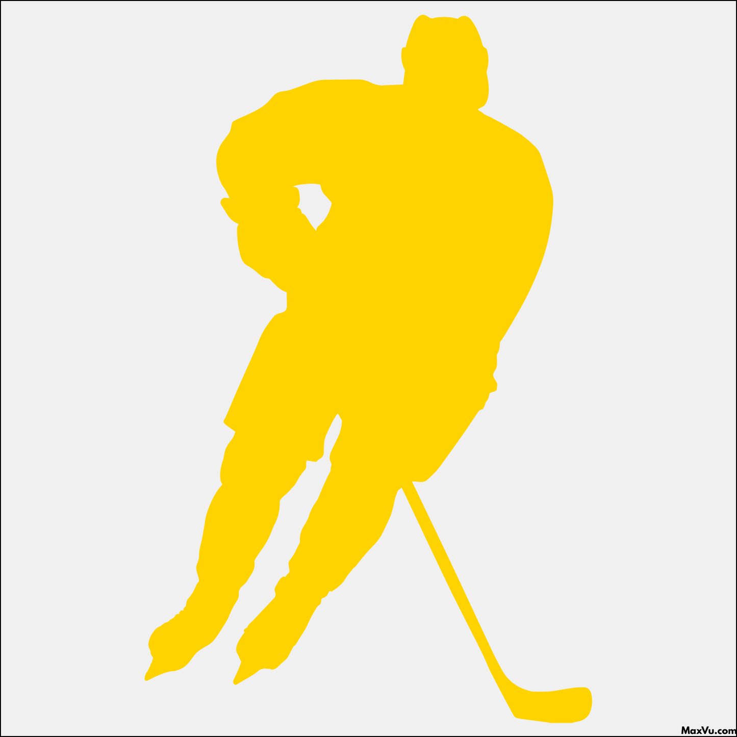 Hockey Player Skating Wall Decal