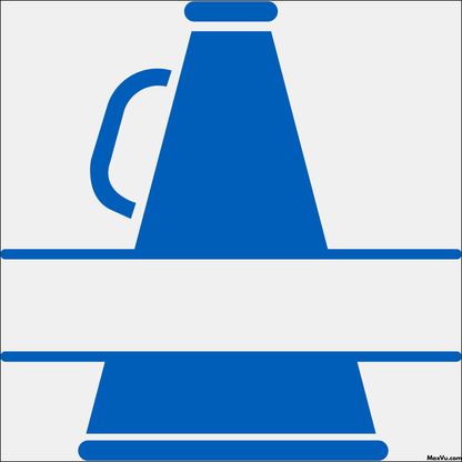 Cheer Megaphone Wall Decal