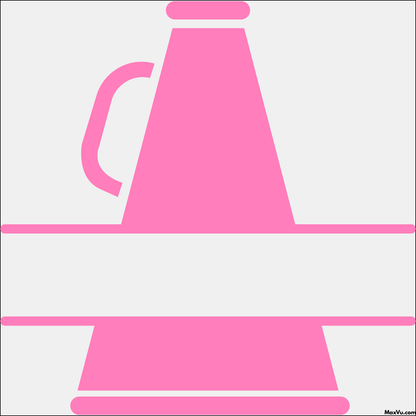 Cheer Megaphone Wall Decal