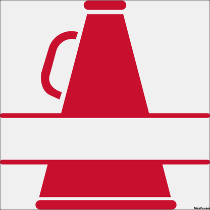 Cheer Megaphone Wall Decal