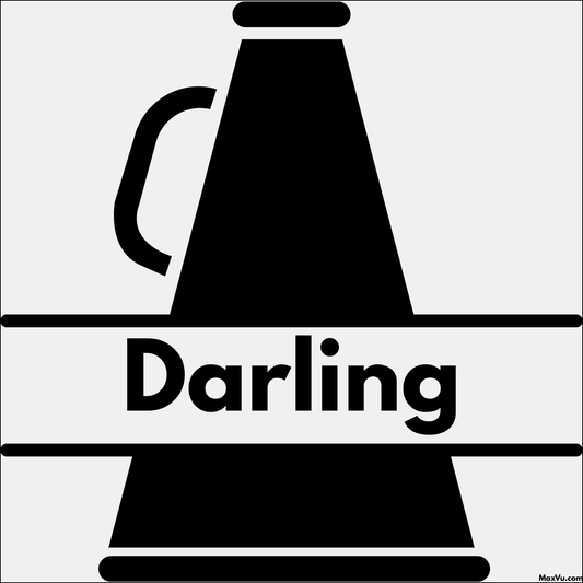 Cheer Megaphone Wall Decal