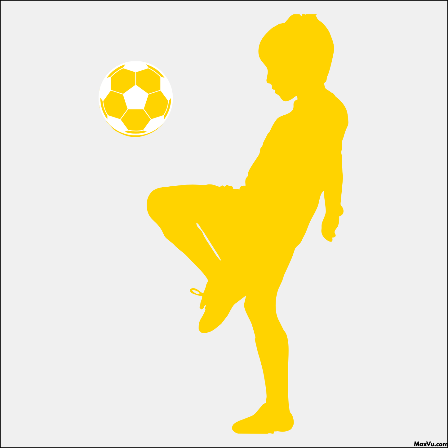 Soccer Player – Dribbling Off the Knee