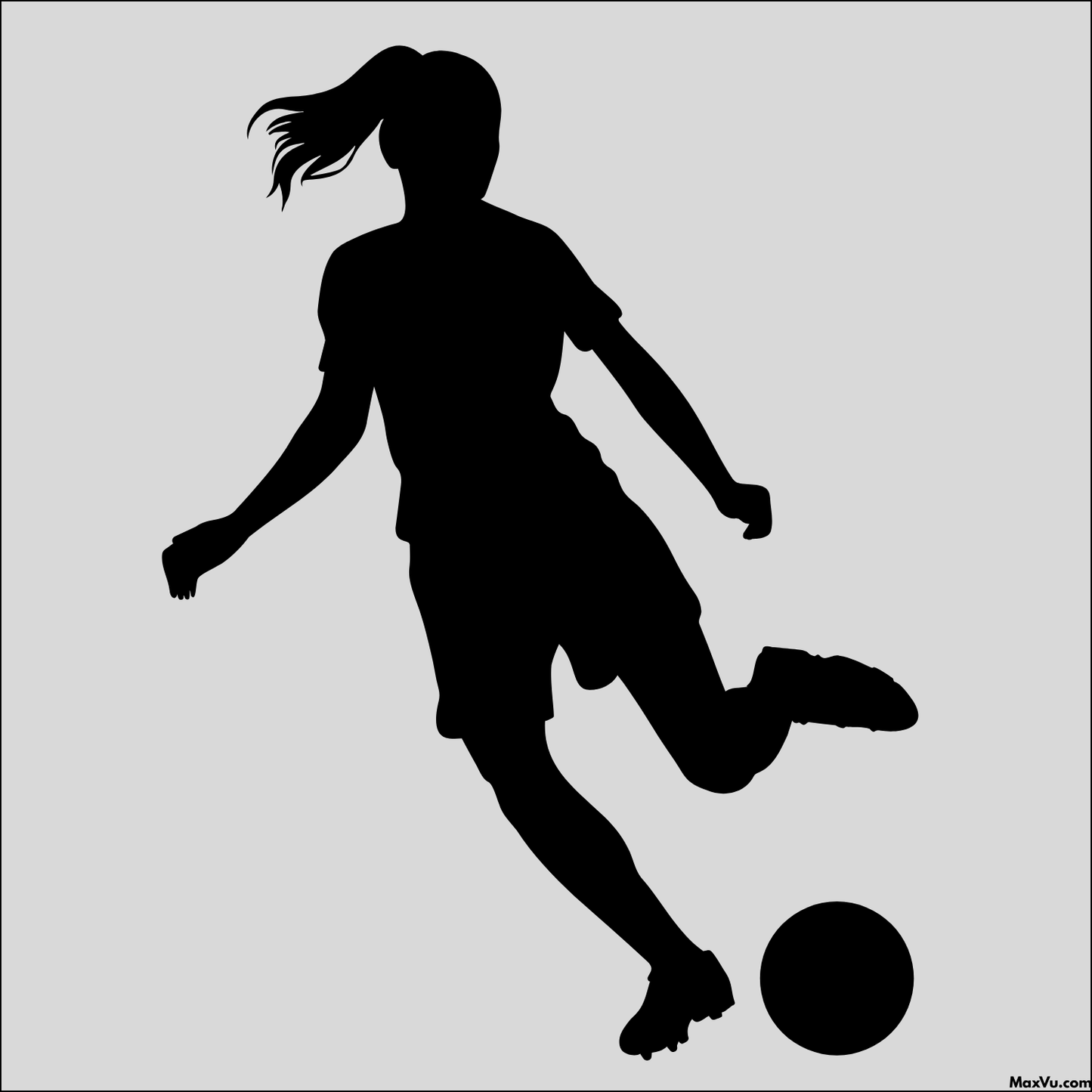 Soccer Girl Window and Wall Decal - Customizable