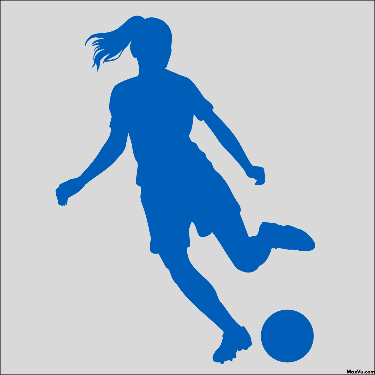 Soccer Girl Window and Wall Decal - Customizable