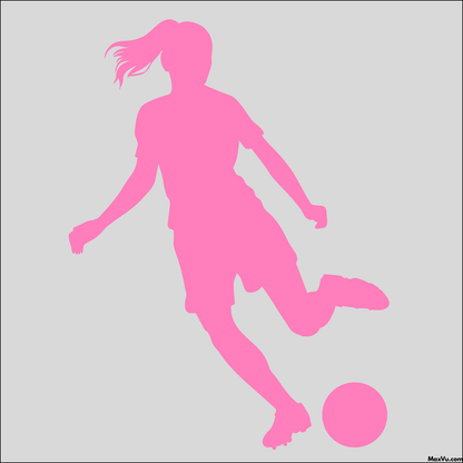 Soccer Girl Window and Wall Decal - Customizable