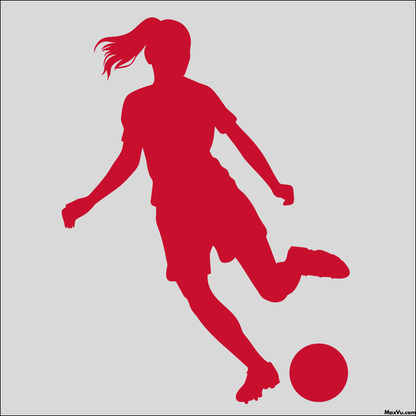 Soccer Girl Window and Wall Decal - Customizable