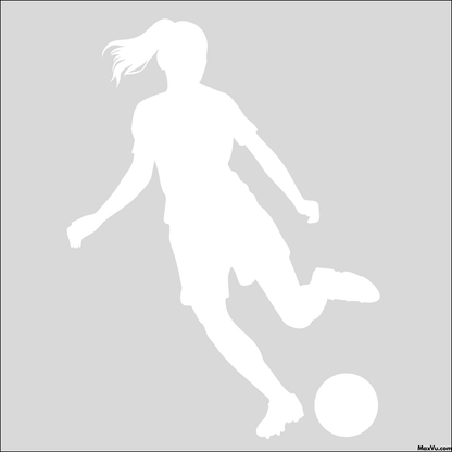 Soccer Girl Window and Wall Decal - Customizable