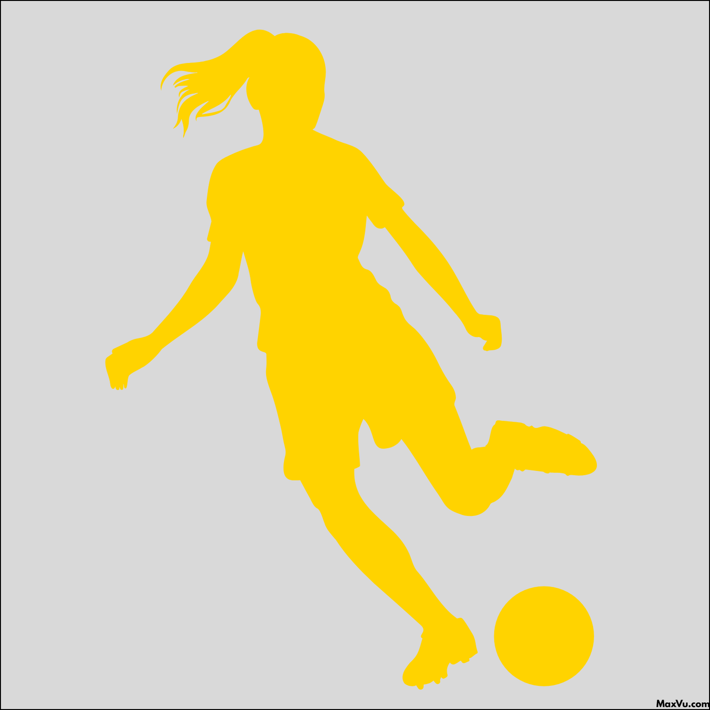 Soccer Girl Window and Wall Decal - Customizable